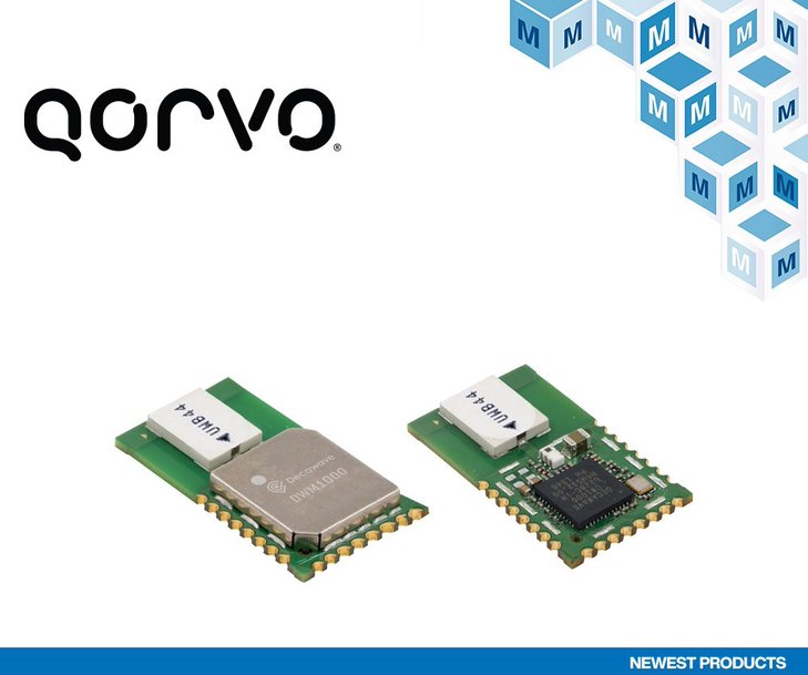 Mouser Electronics bietet nun vollständiges UWB-Angebot von (ehemals Decawave) von Qorvo